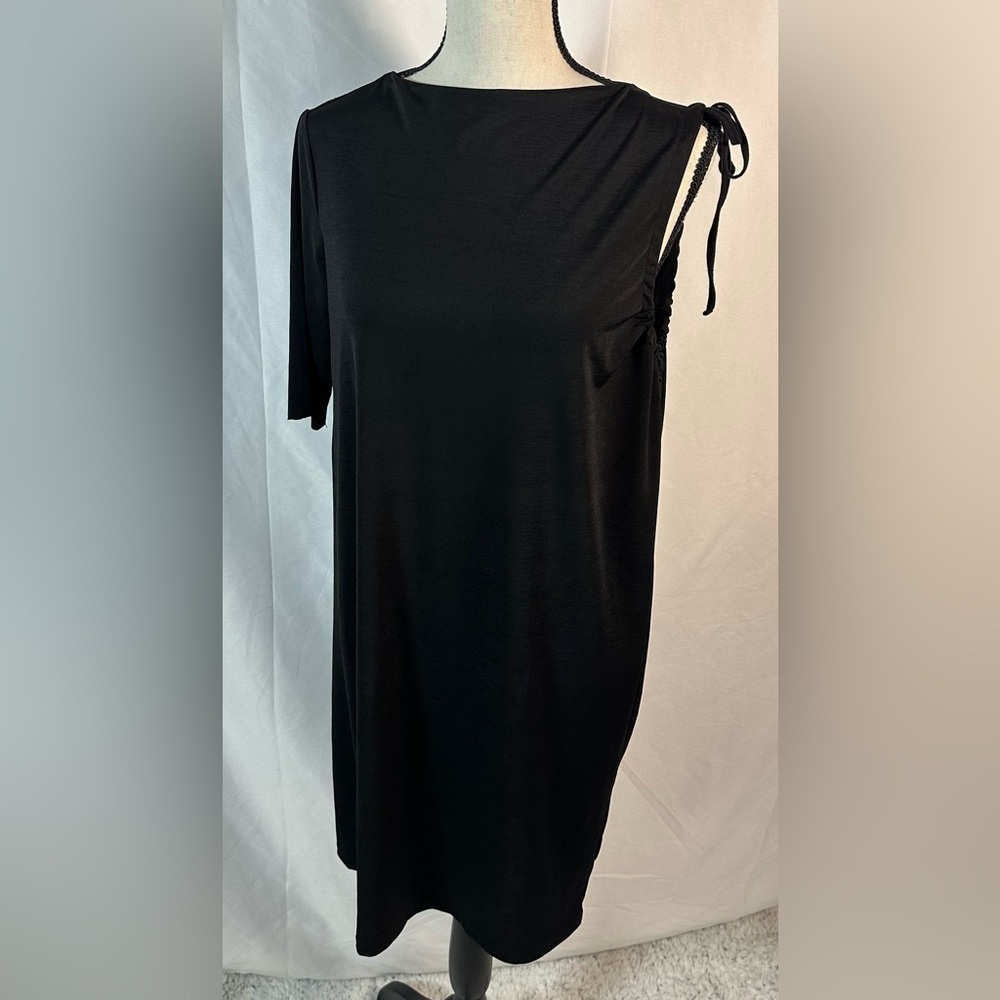 ZARA Trafaluc One-Shoulder Long Sleeve Dress – Black | Women’s Medium - Picture 9 of 12